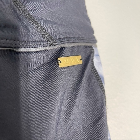 ALALA Blocked Cropped Leggings Black Palm Shadow M - Picture 9 of 11